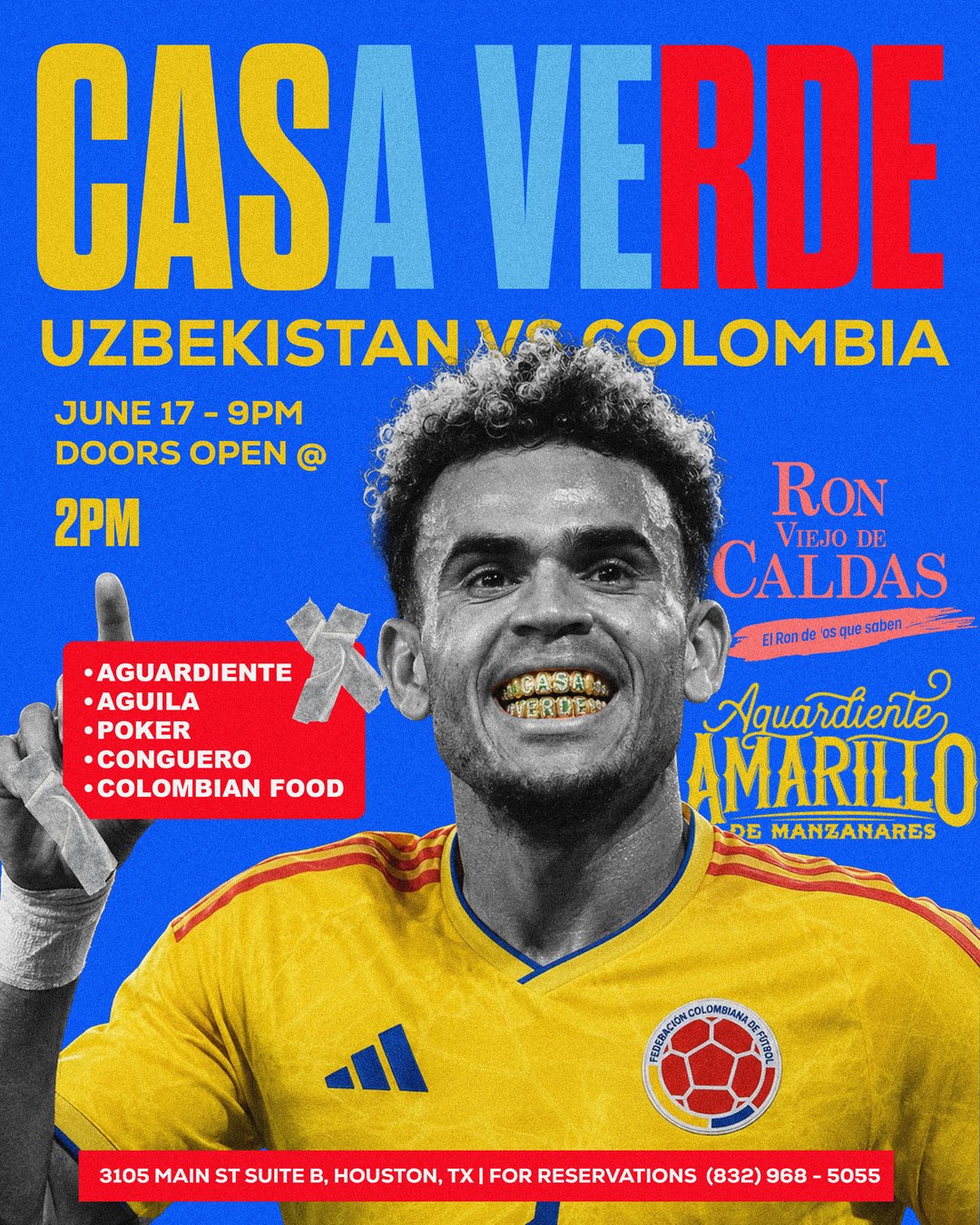 Uzbekistan vs Colombia Watch Party · Wednesday June 17 at Casa Verde